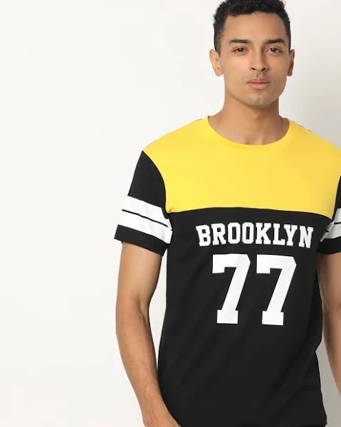 Men's Printed Round Neck T-shirt